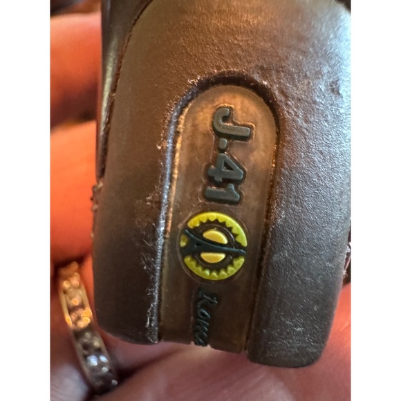 J 41 by KANEKA Brown Suede Mary Jane Heels Womens 8.5M Comfortable Design - Picture 9 of 12